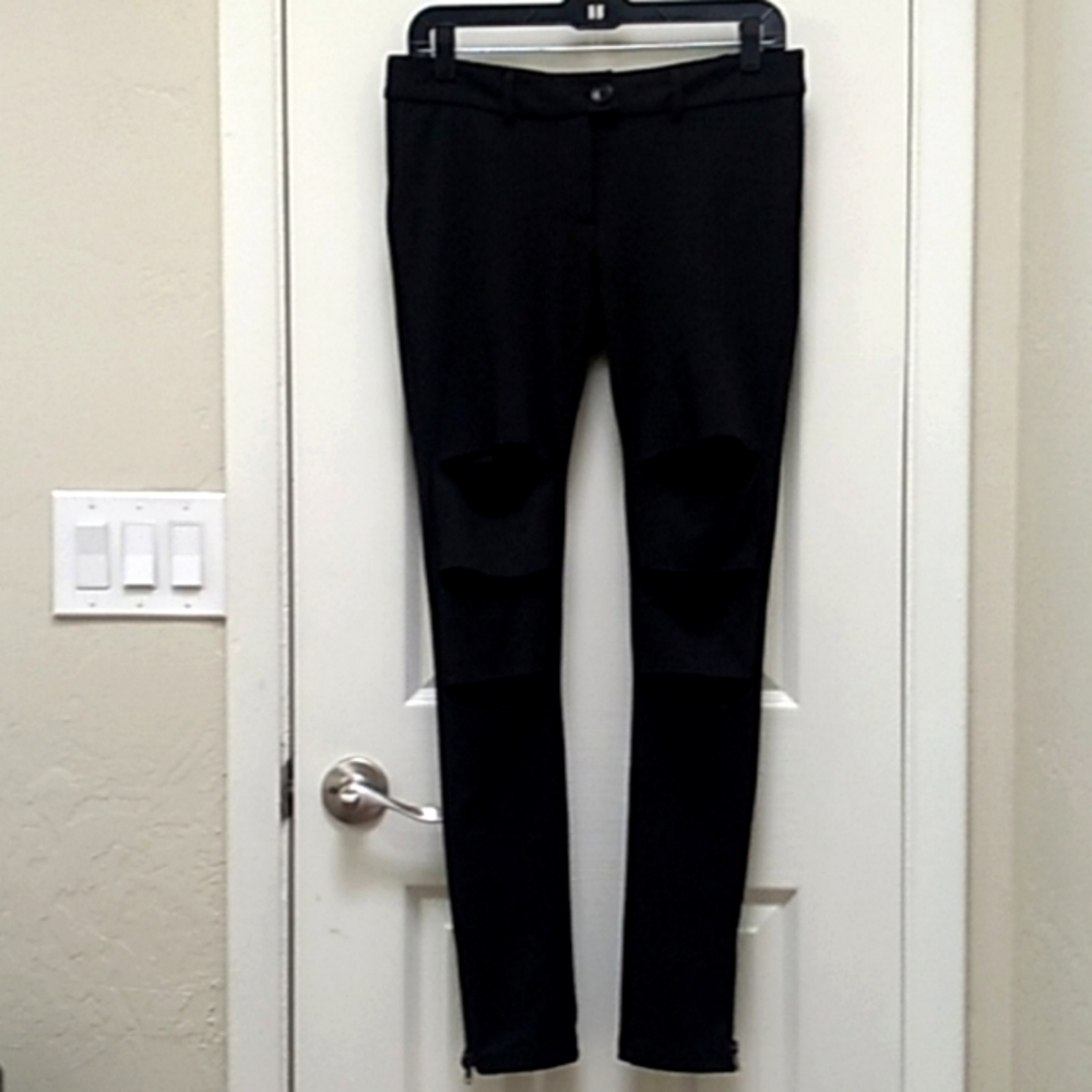 Rare! TOV Holy Black Cut Out Skinny Pants